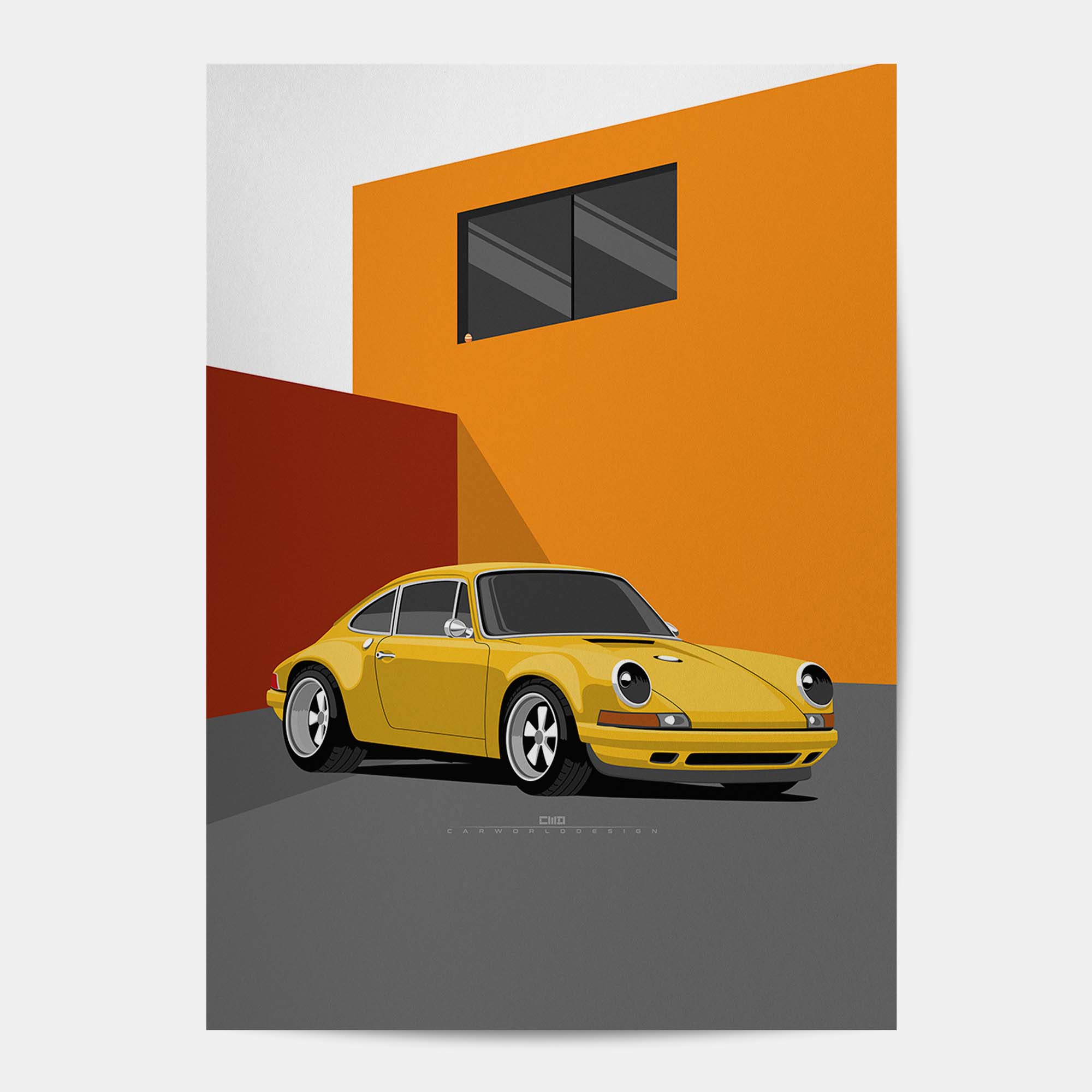 Porsche 911 poster, Porsche 911 print, Classic car collection
